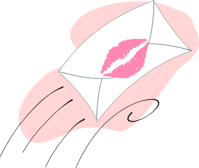 Sealed with a kiss clipart