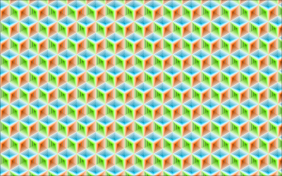 Seamless 3D Isometric Cube Pattern clipart