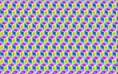 Seamless 3D Isometric Cube Pattern Variation 2 clipart