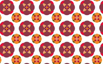 Seamless Abstract Floral Pattern No Background clipart