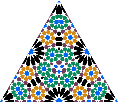 Seamless Alhambra Triangle clipart