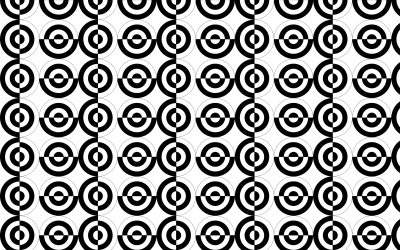 Seamless Checkered Circles Pattern clipart