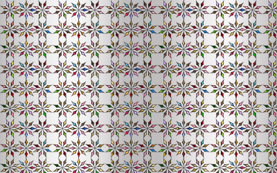 Seamless Chromatic Ornamental Divider Pattern With Background clipart