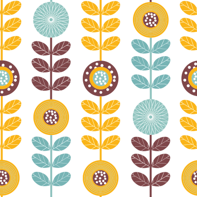 Seamless Colorful Floral Pattern Background clipart
