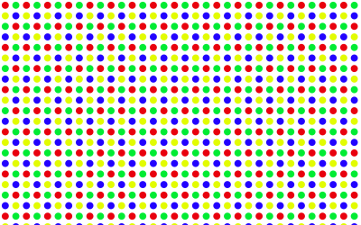 Seamless Colorful Irregular Tightly Packed Polka Dot Pattern clipart