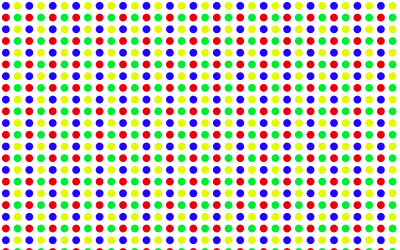 Seamless Colorful Tightly Packed Polka Dot Pattern clipart