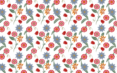 Seamless Floral Design By Karen Arnold 2 clipart