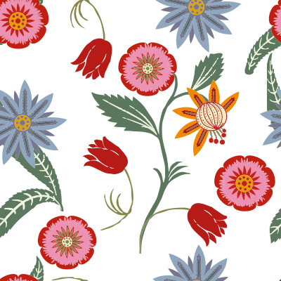 Seamless Floral Design By Karen Arnold clipart