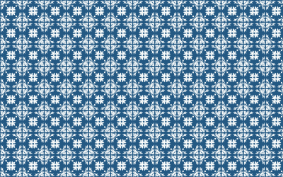 Seamless Floral Flourish Tile Pattern clipart