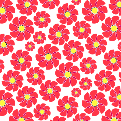 Seamless Floral Pattern Tile 3 clipart