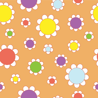 Seamless Flowers Pattern By Karen Arnold clipart