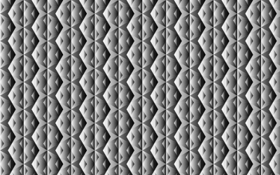 Seamless Hexagonal Diamonds Grayscale Pattern 2 clipart
