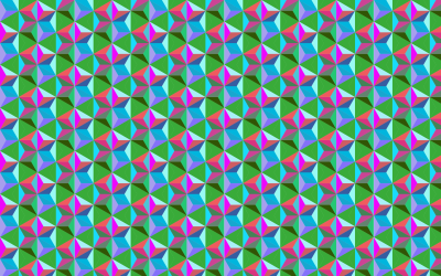 Seamless Hexagonal Diamonds Pattern 3 clipart