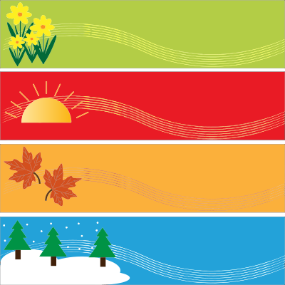 Seasons Banners clipart