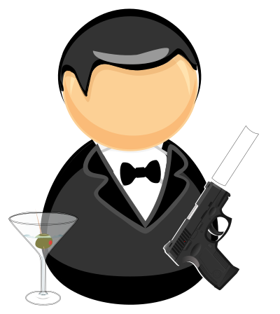 Secret agent clipart