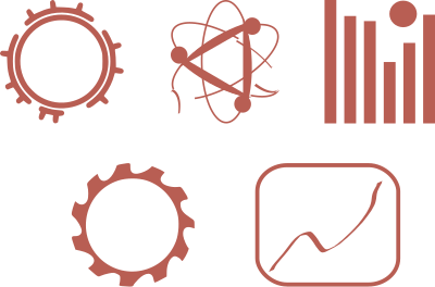 Section markers, schematic clipart