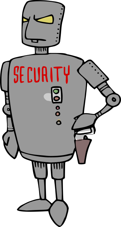 Security Robot - Colour Remix clipart
