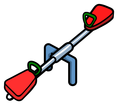 Seesaw - coloured clipart