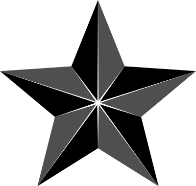 Segmented star clipart