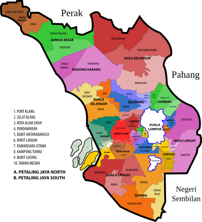 Selangor State Legislative Assembly Constituencies clipart