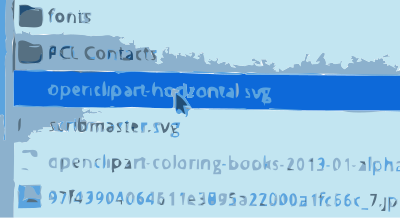 Select the saved svg file clipart