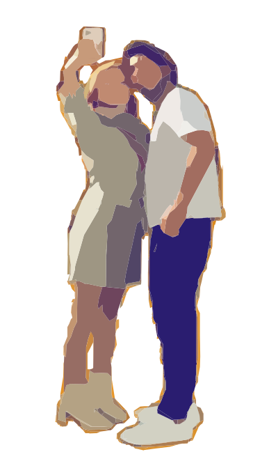 Selfie Couple clipart
