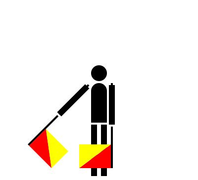 Semaphore alpha clipart