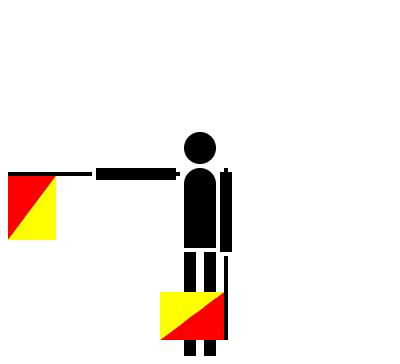 Semaphore bravo clipart