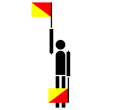 Semaphore delta clipart