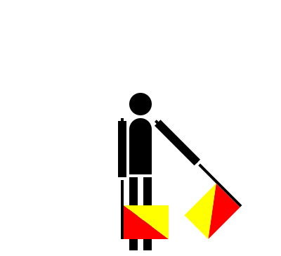 Semaphore golf clipart