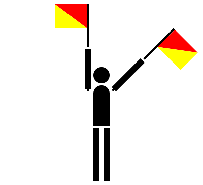 Semaphore numerical clipart