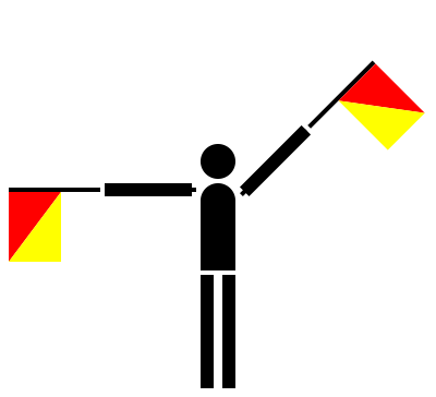 Semaphore quebec clipart