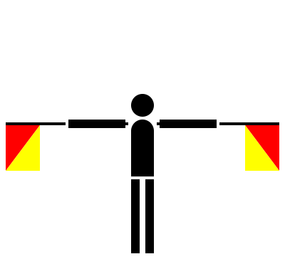 Semaphore romeo clipart