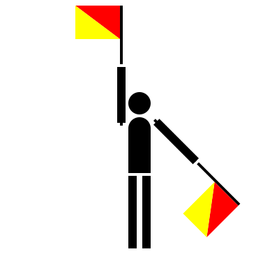 Semaphore victor clipart