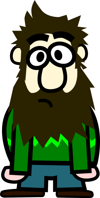 Señor con barba clipart