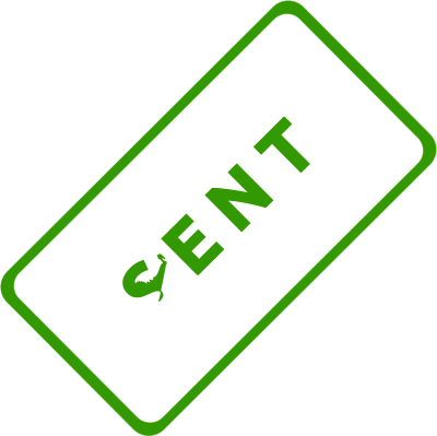 Sent Business Stamp 1 clipart