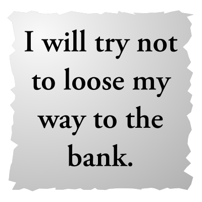 Sentence with incorrectly spelled word clipart