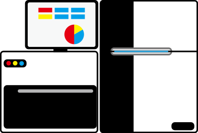 Sequencing machine clipart