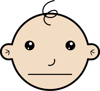 Serious baby clipart
