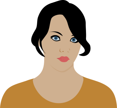 Serious woman by Rones clipart