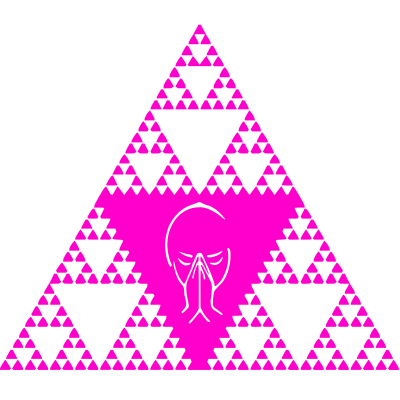 Serpinski triangle clipart