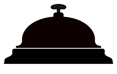 Service Bell Silhouette clipart