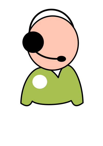 Servicedesk employee clipart