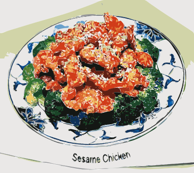Sesame Chicken clipart