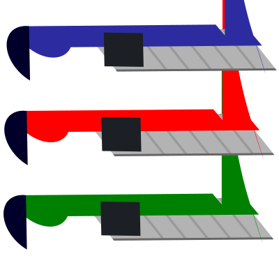 Set of carpetknives clipart