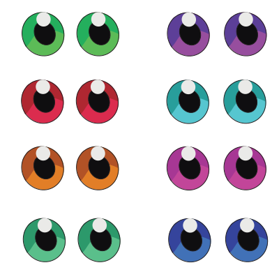 Set of Eye Lenses clipart