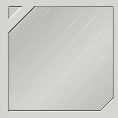 Set of metalic tiles 1 clipart