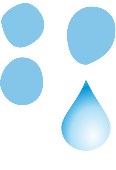 Set of water drops clipart