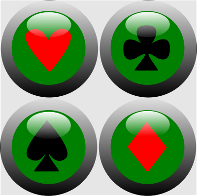 Set poker buttons clipart