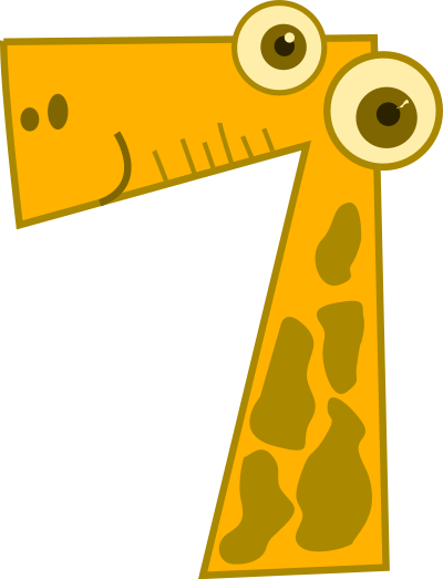 Seven - animal clipart